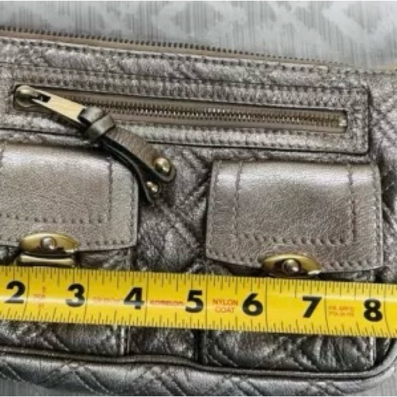 Marc Jacobs Cammie Quilted Metallic Gold Leather Handbag with Chain Strap - Picture 12 of 14